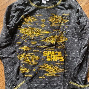 Cute PL Kids space ships long-sleeve T-shirt